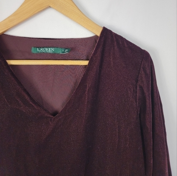 NWT Ralph Lauren size 4 velour dress - Picture 3 of 5
